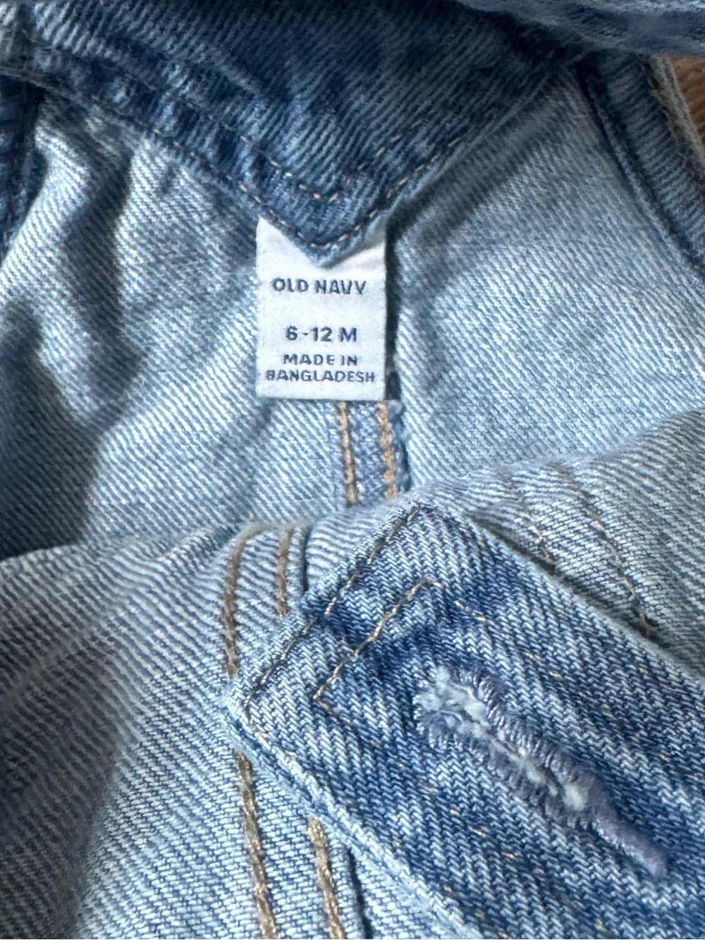 Old Navy Light Blue Denim Baby Overalls Romper